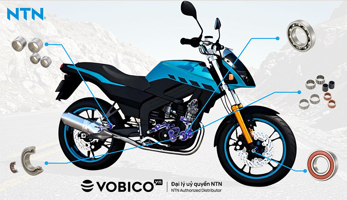 Vòng bi xe máy NTN - Vobico - Đại lý uỷ quyền NTN
